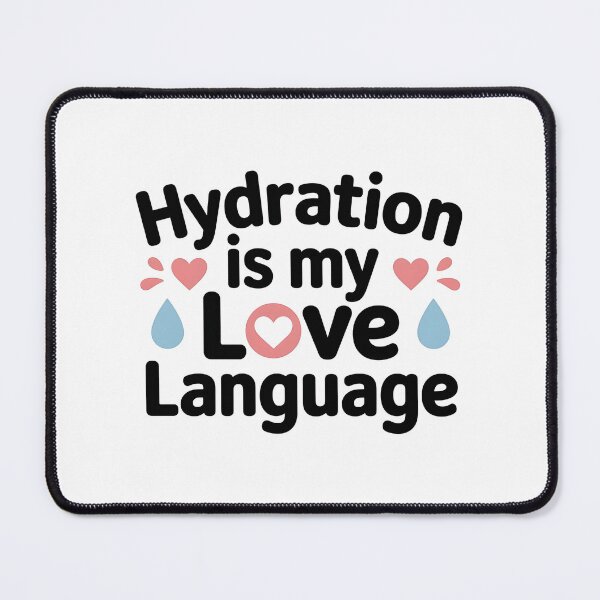 Item preview, Hydration Is My Love Language – Funny Hydration Nurse & Nursing Humor Design designed and sold by CuteDesignables.