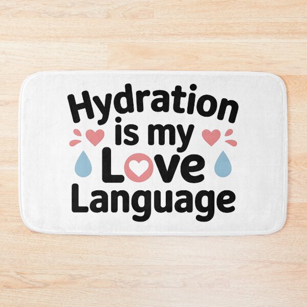 Item preview, Hydration Is My Love Language – Funny Hydration Nurse & Nursing Humor Design designed and sold by CuteDesignables.