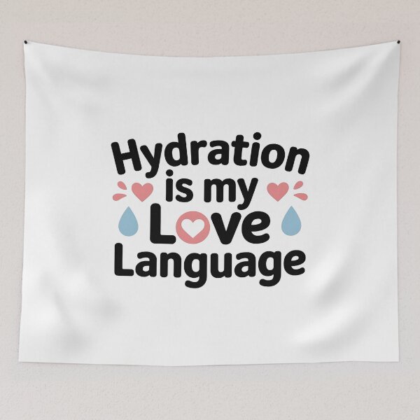 Item preview, Hydration Is My Love Language – Funny Hydration Nurse & Nursing Humor Design designed and sold by CuteDesignables.