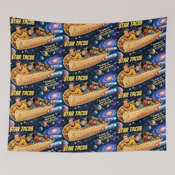 Item preview, Star Tacos - Retro Sci-Fi Space Taco Funny Foodie Galaxy Design designed and sold by SammyMorry.