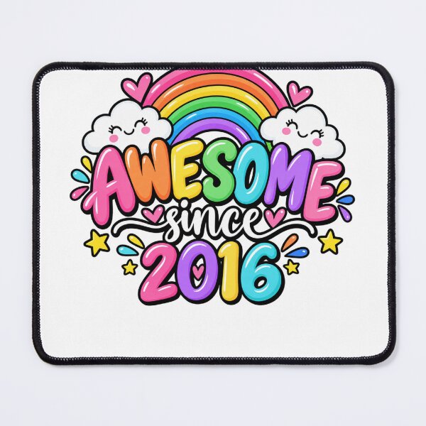 Item preview, Awesome Since 2016 Birthday Boys Girls Kids designed and sold by drawwiika+44.