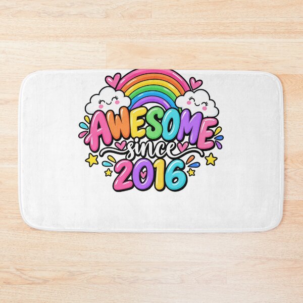 Item preview, Awesome Since 2016 Birthday Boys Girls Kids designed and sold by drawwiika+44.