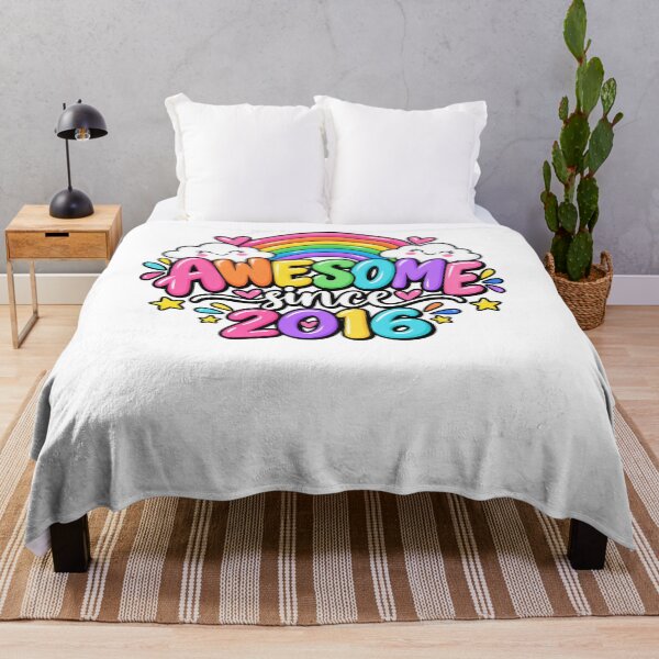 Item preview, Awesome Since 2016 Birthday Boys Girls Kids designed and sold by drawwiika+44.