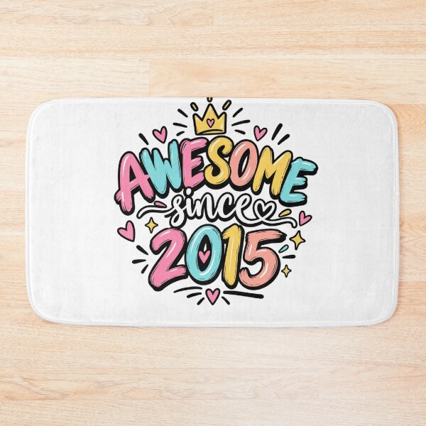 Item preview, Awesome Since 2015 Birthday Celebration Born Year Gift designed and sold by drawwiika+44.