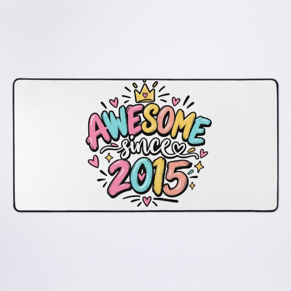 Item preview, Awesome Since 2015 Birthday Celebration Born Year Gift designed and sold by drawwiika+44.