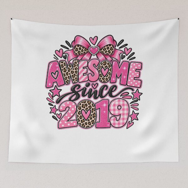 Item preview, Awesome Since 2019 Born In 2019 Birthday Girl Woman designed and sold by drawwiika+44.
