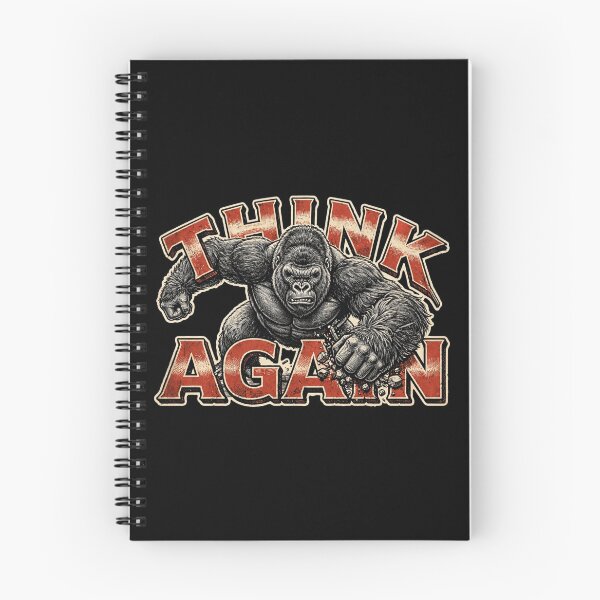 Item preview, Gorilla Think Again – Powerful Silverback Gorilla Art, Great Ape Primate Design, Wild Gorilla Strength, Jungle Wildlife Animal, Bold Gorilla Graphic, Animal Lover Gift, Funny Gorilla designed and sold by Typologystudios.