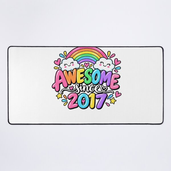 Item preview, Awesome Since 2017 Birthday Kids Girls Boys Youth Gift designed and sold by drawwiika+44.