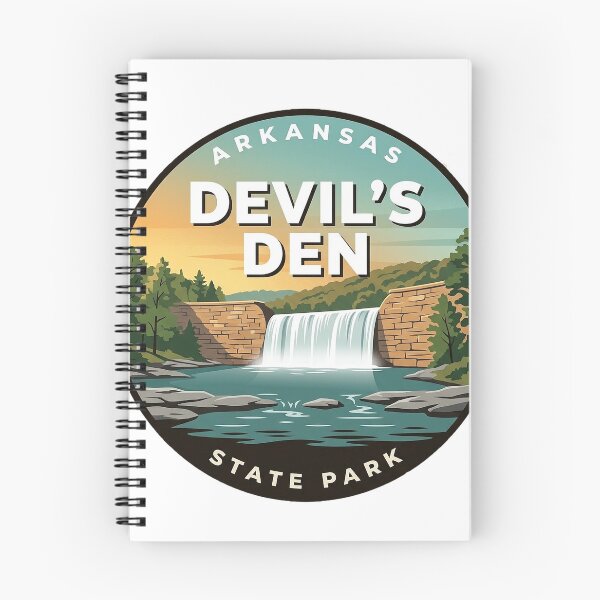 Item preview, Devils Den State Park Arkansas CCC Stone Dam Round Badge Sticker designed and sold by DetourDgn.