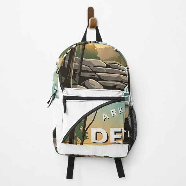 Item preview, Devils Den State Park Arkansas Lee Creek Cascade Badge Sticker designed and sold by DetourDgn.