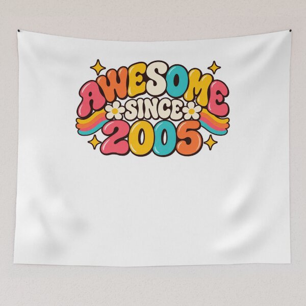 Item preview, Awesome Since 2005 Birth Year Birthday 19th Gift designed and sold by drawwiika+44.