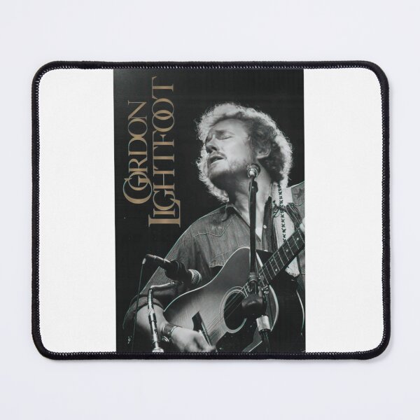 Item preview, Gordon Lightfoot Monochrome Live Acoustic Guitar Portrait designed and sold by LesleyKautzer.