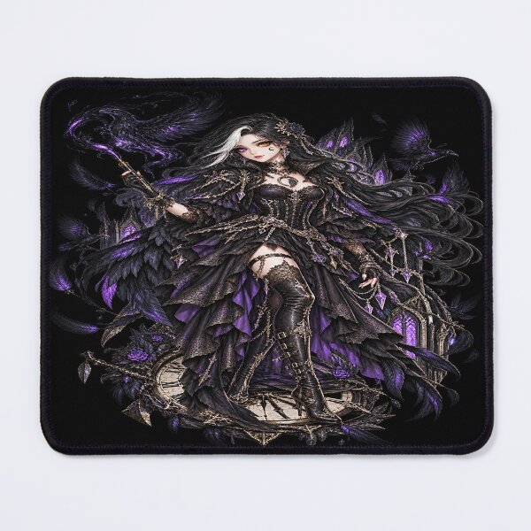 Item preview, Luna Nocturne – Gothic Anime Raven Witch The Forest Guardian designed and sold by TheInkRaven.