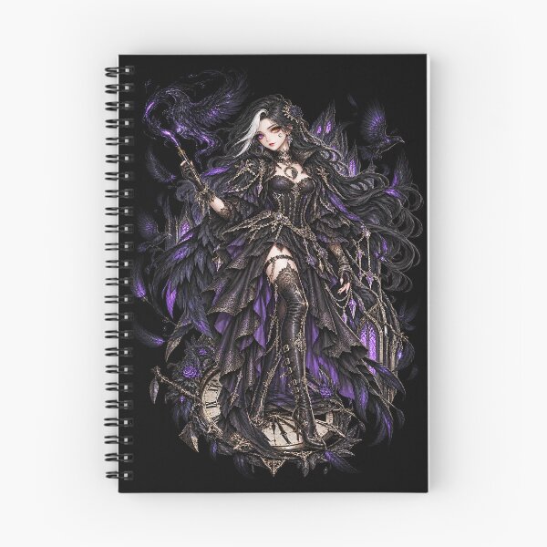 Item preview, Luna Nocturne – Gothic Anime Raven Witch The Forest Guardian designed and sold by TheInkRaven.