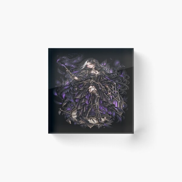 Item preview, Luna Nocturne – Gothic Anime Raven Witch The Forest Guardian designed and sold by TheInkRaven.