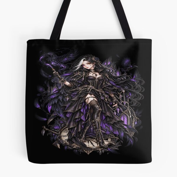 Item preview, Luna Nocturne – Gothic Anime Raven Witch The Forest Guardian designed and sold by TheInkRaven.