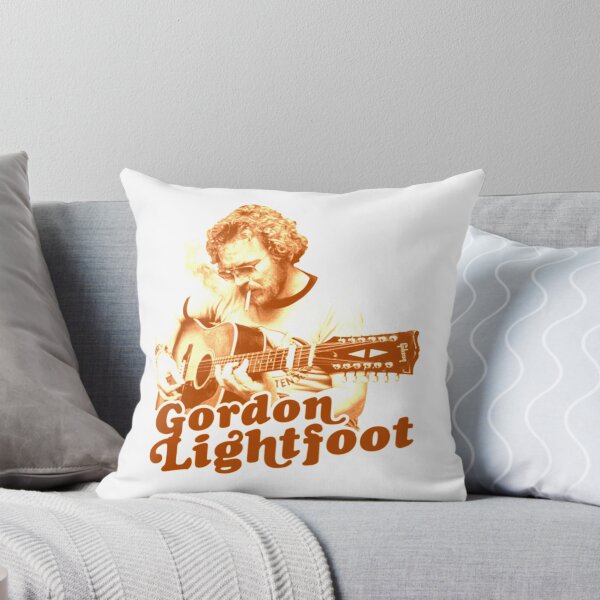 Item preview, Gordon Lightfoot Vintage Orange Green Guitar Artwork designed and sold by LesleyKautzer.