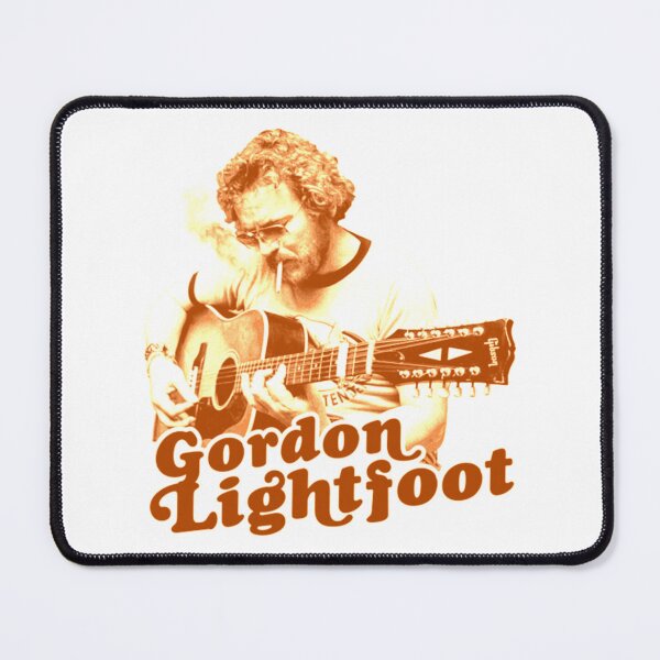 Item preview, Gordon Lightfoot Vintage Orange Green Guitar Artwork designed and sold by LesleyKautzer.