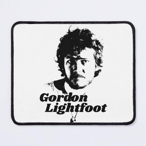 Item preview, Gordon Lightfoot Dark Minimalist Monochrome Portrait designed and sold by LesleyKautzer.