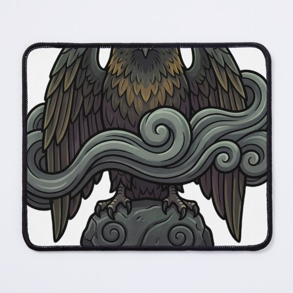 Item preview, Mystic Outlands — Golden Eagle in a Solid Mist Curl designed and sold by IllumeInk.