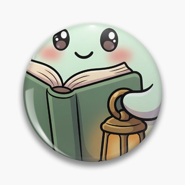 Item preview, Cute Soft Mint Ghost Reading a Ghost Story Collection with a Brass Lantern designed and sold by pumsquare.