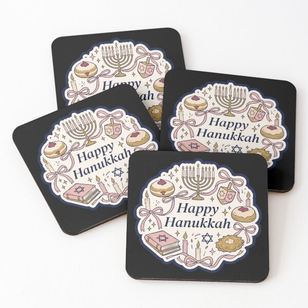 Item preview, Happy Hanukkah Coquette Doodle — Bows and Menorah designed and sold by TheCalmEdit.