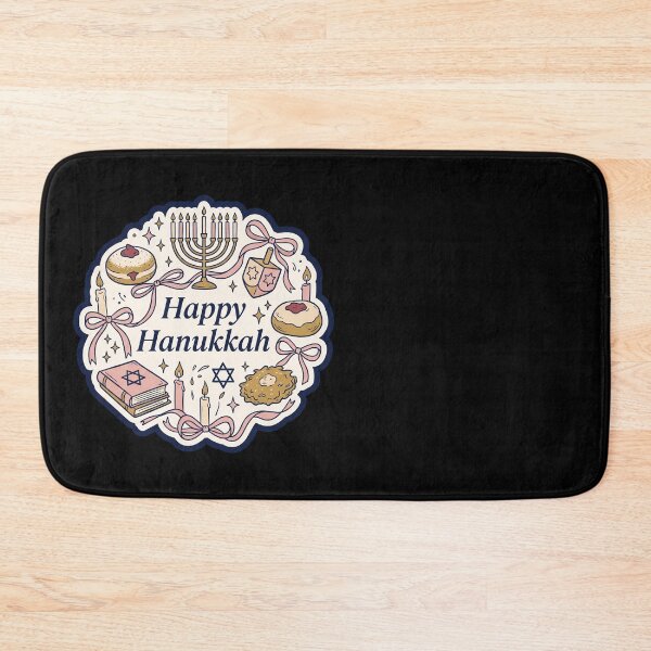 Item preview, Happy Hanukkah Coquette Doodle — Bows and Menorah designed and sold by TheCalmEdit.
