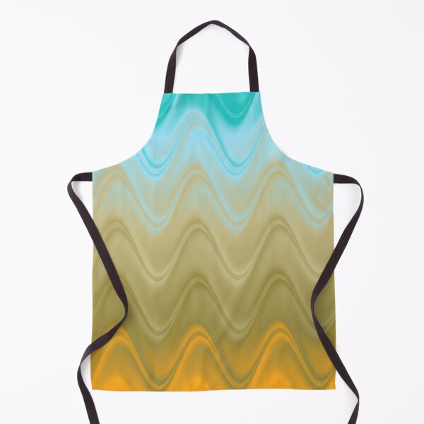 Item preview, Wavy Abstract Blue Brown Orange Pattern designed and sold by ArtbyDebbieC.