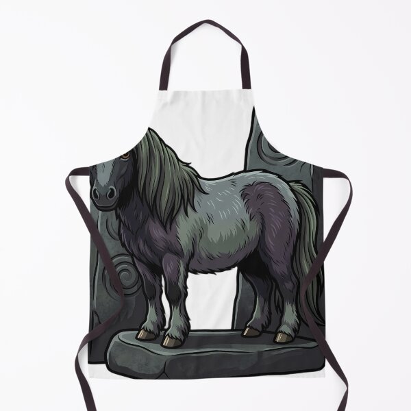Item preview, Mystic Outlands — Shetland Pony beside a Squat Monolith designed and sold by IllumeInk.