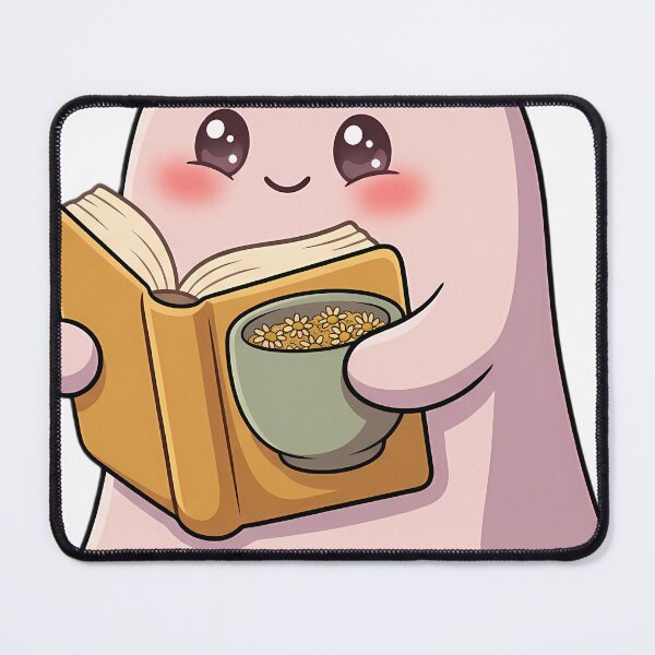Item preview, Cute Pale Rose Ghost Reading a Tea Time Storybook with a Chamomile Teacup designed and sold by pumsquare.