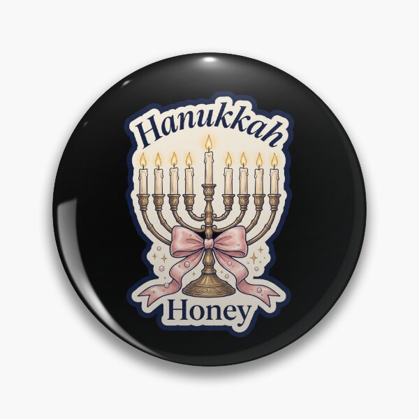 Item preview, Hanukkah Honey — Coquette Gold Menorah and Bow designed and sold by TheCalmEdit.