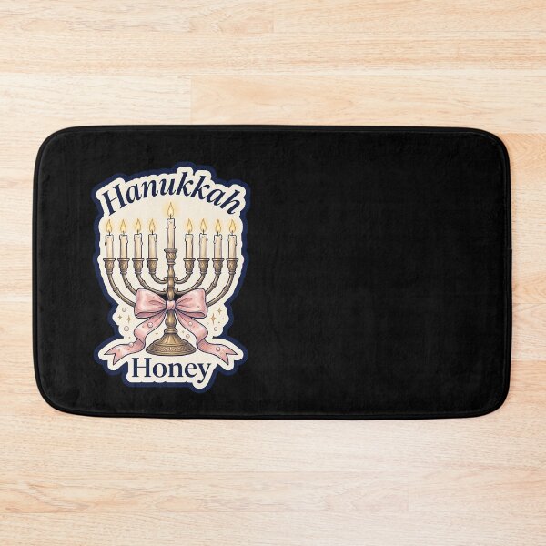 Item preview, Hanukkah Honey — Coquette Gold Menorah and Bow designed and sold by TheCalmEdit.
