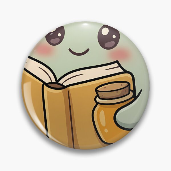 Item preview, Cute Soft Sage Ghost Reading a Cozy Baking Book with a Honey Jar designed and sold by pumsquare.