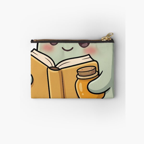 Item preview, Cute Soft Sage Ghost Reading a Cozy Baking Book with a Honey Jar designed and sold by pumsquare.