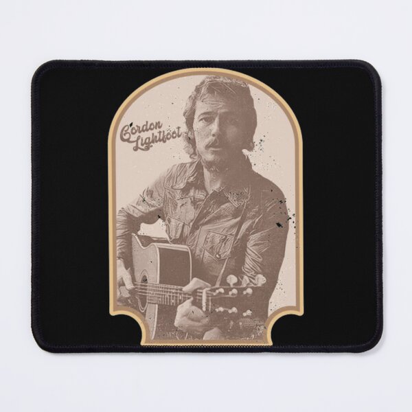 Item preview, Gordon Lightfoot Vintage Sepia Acoustic Guitar Portrait designed and sold by LesleyKautzer.