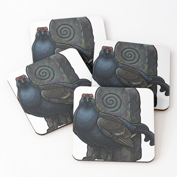 Item preview, Mystic Outlands — Black Grouse beside a Boundary Stone designed and sold by IllumeInk.