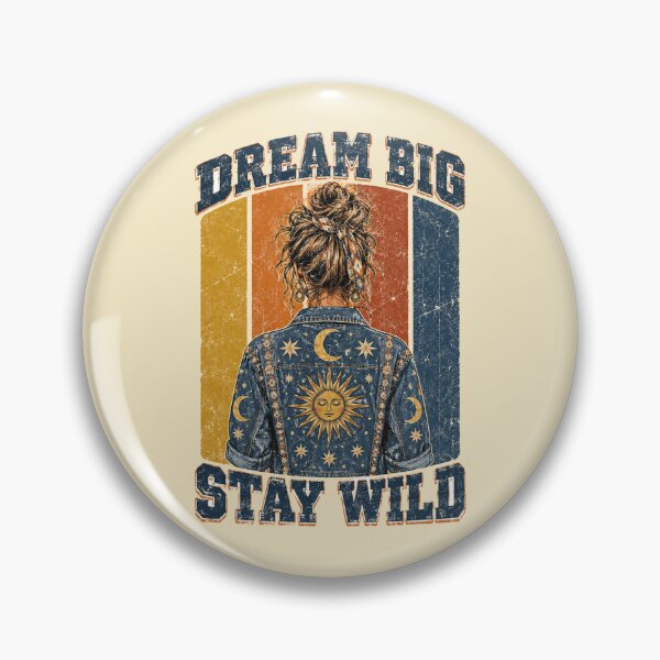 Item preview, Dream Big Stay Wild Boho Celestial Denim designed and sold by Yellowriversss.