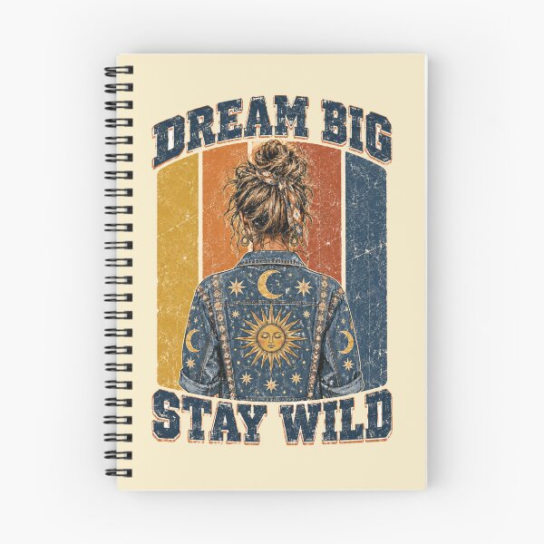 Item preview, Dream Big Stay Wild Boho Celestial Denim designed and sold by Yellowriversss.