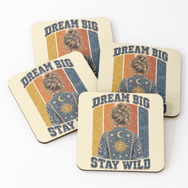 Item preview, Dream Big Stay Wild Boho Celestial Denim designed and sold by Yellowriversss.