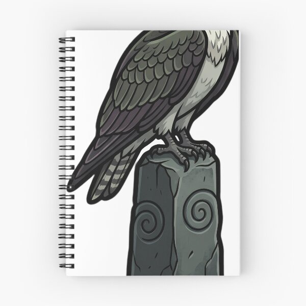Item preview, Mystic Outlands — Osprey on a Tall Sea Stack Stone designed and sold by IllumeInk.