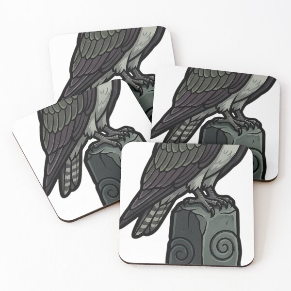 Item preview, Mystic Outlands — Osprey on a Tall Sea Stack Stone designed and sold by IllumeInk.