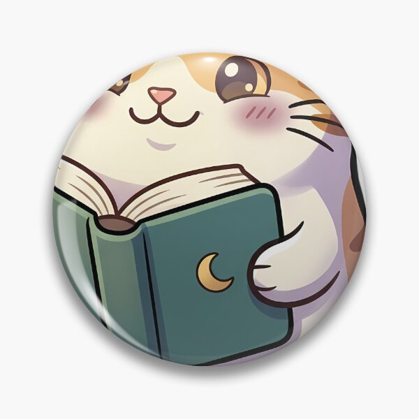 Item preview, Cute Ghost Tabby Cat Reading a Teal Storybook designed and sold by pumsquare.