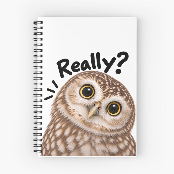 Item preview, Really? – Funny Confused Owl designed and sold by BAD TASTE CLUB.