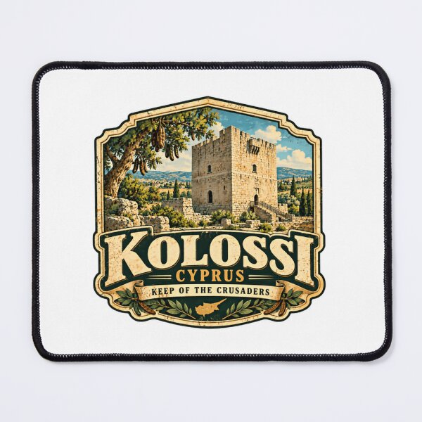 Item preview, Kolossi Cyprus Keep Of The Crusaders Travel History Landmark designed and sold by Simsimah26Parks.