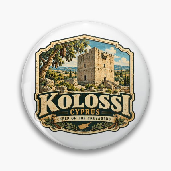 Item preview, Kolossi Cyprus Keep Of The Crusaders Travel History Landmark designed and sold by Simsimah26Parks.