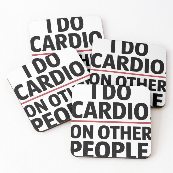 Item preview, I Do Cardio...On Other People – Funny Cardiac Rehab Nurse & Nursing Humor Design designed and sold by CuteDesignables.