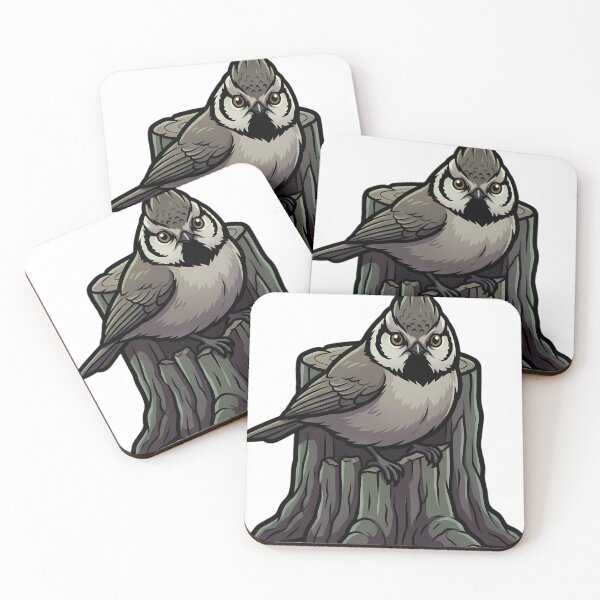 Item preview, Mystic Outlands — Crested Tit on a Carved Pine Monolith designed and sold by IllumeInk.