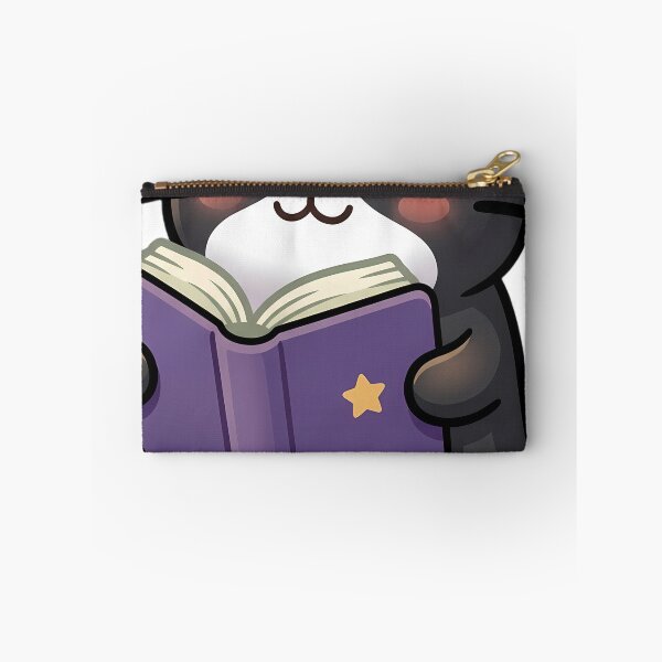 Item preview, Cute Ghost Tuxedo Cat Reading a Purple Storybook designed and sold by pumsquare.