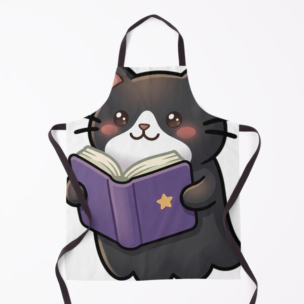 Item preview, Cute Ghost Tuxedo Cat Reading a Purple Storybook designed and sold by pumsquare.