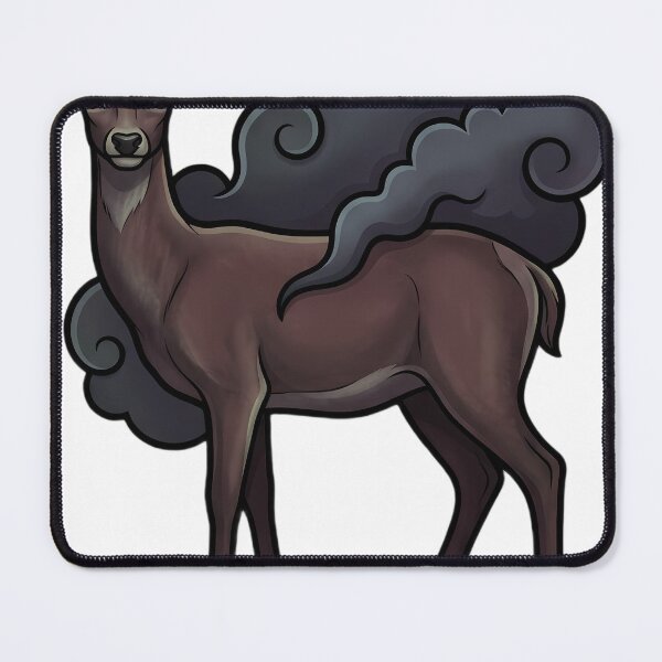 Item preview, Mystic Outlands — Red Deer Hind before a Solid Mist Wall designed and sold by IllumeInk.